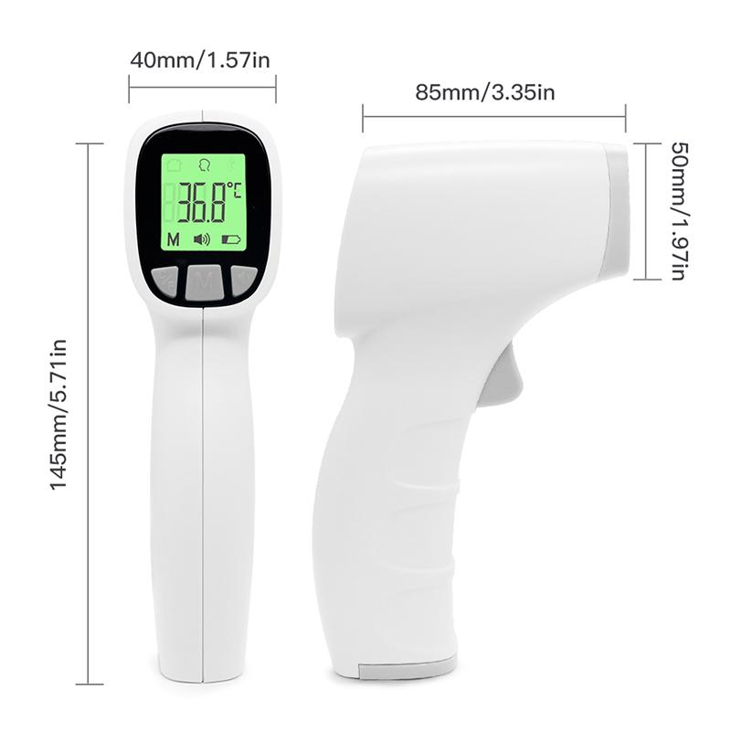 Thermomètre frontal infrarouge sans contact Jumper